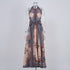 Women Printed Halter Neck One Piece Dress by Ragazza