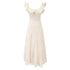 Women Clothing Summer Elegant Dress Vacation Dress French Heavy Industry Tight Waist Strap Dress  DestGlow