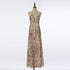 Women Summer Printed Halter Neck Strapless Dress  DestGlow
