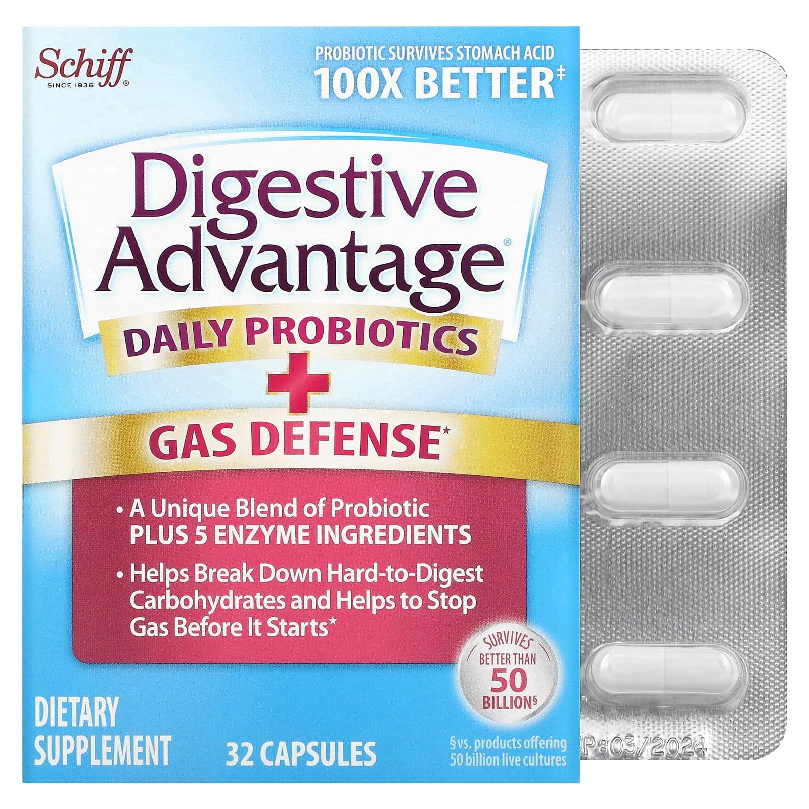 Digestive Advantage Fast Acting Enzymes Plus Daily Probiotic Capsule -32ct by Pasteur Pharmacy