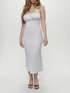 Vacation Dress Lace Slim Fit Patchwork Backless Halter Dress  DestGlow