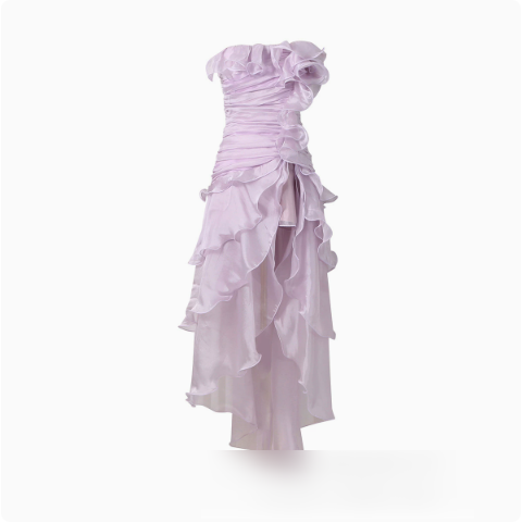 Sexy Dress Summer Three Dimensional Floral Ribbon Slim Fit Slimming Irregular Asymmetric Dress Women  DestGlow