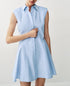 Women Clothing Western Shirt Padded Shoulder Dress  DestGlow