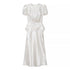 Puff Sleeve Waist Controlled Top Fishtail Two Piece Overskirt French Vintage Waist Elegant Outfit  DestGlow