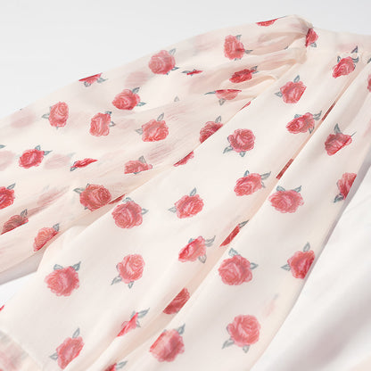 Printed Long Sleeve Design Deep V Plunge neck Waist Controlled Slimming Short Dress  DestGlow