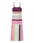 Summer Striped Spaghetti Straps Dress Women Vacation Slim Fit Maxi Dress Slimming Fashionable Trend  DestGlow