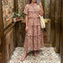 Spring Women Rayon Printed Cake Bohemian Casual Dress  DestGlow