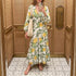 Women Clothing Autumn Rayon Printed Bohemian Vacation Loose Long Sleeve Dress  DestGlow