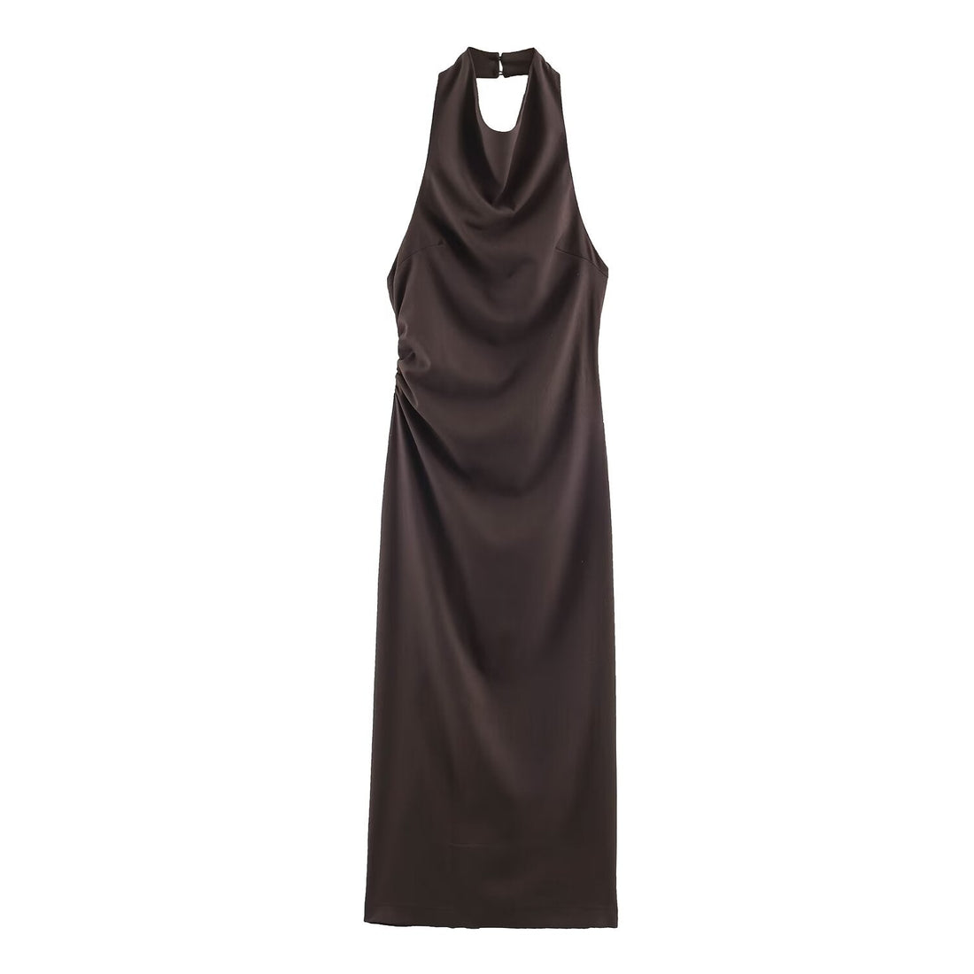 Women Clothing Summer Halter Backless Midi Dress  DestGlow