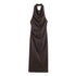 Women Clothing Summer Halter Backless Midi Dress  DestGlow