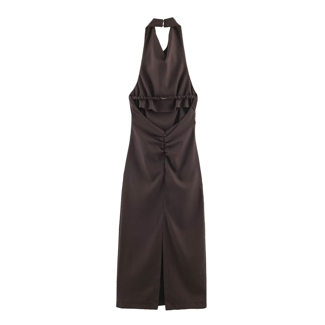 Women Clothing Summer Halter Backless Midi Dress  DestGlow