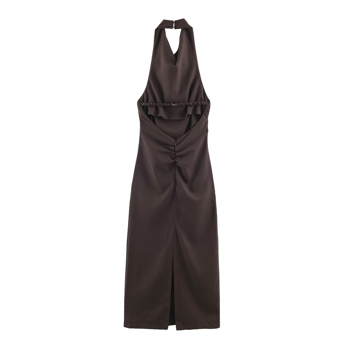 Women Clothing Summer Halter Backless Midi Dress  DestGlow