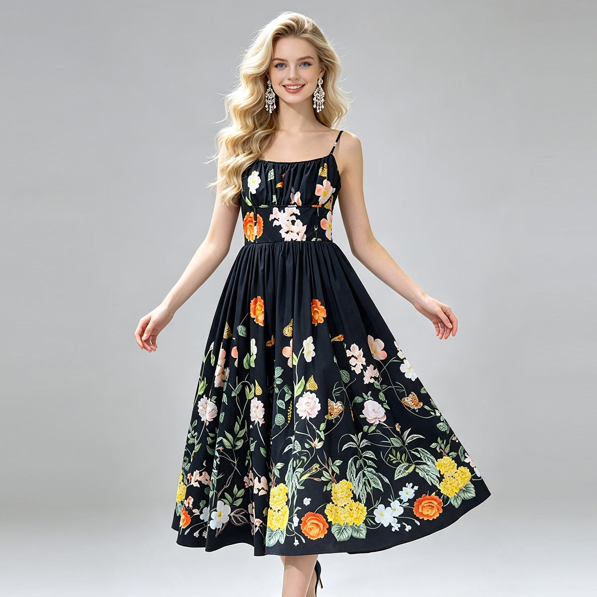 Women Summer Elegant A Line Dress  DestGlow