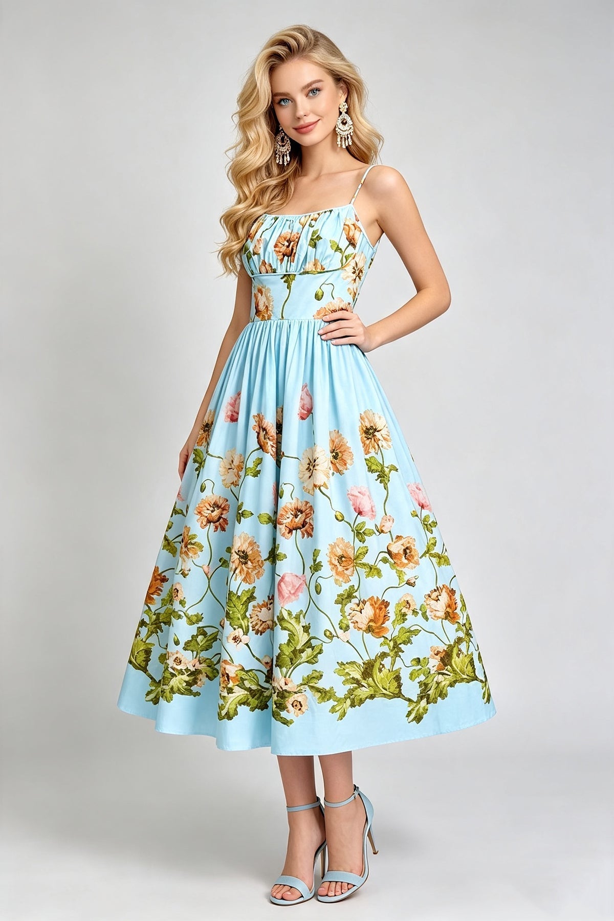 Women Summer Elegant A Line Dress  DestGlow