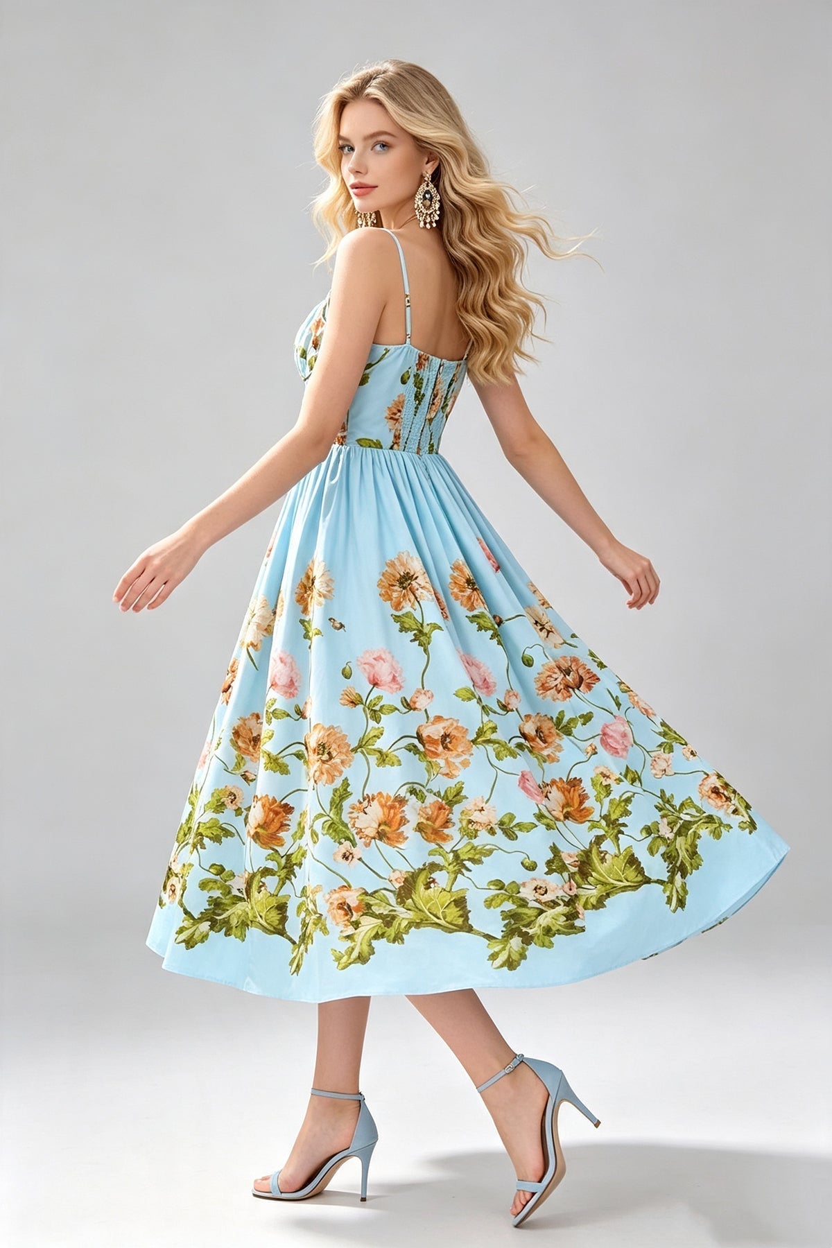 Women Summer Elegant A Line Dress  DestGlow