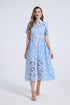 Women Summer Elegant Long A Line Short Sleeved Dress  DestGlow
