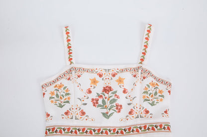 Women Summer Elegant Printing A Line Dress  DestGlow