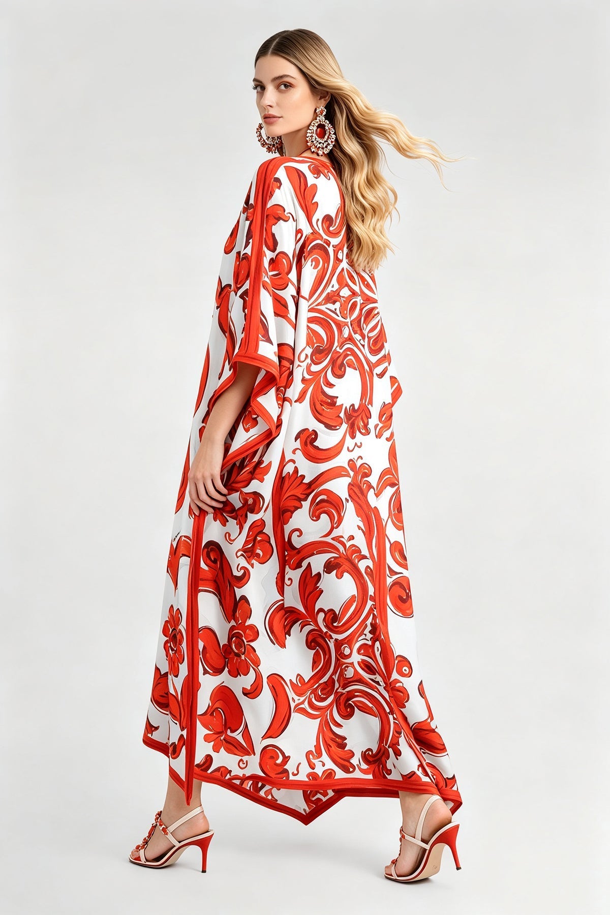 Women Summer Printed Loose Fitting Casual Dress  DestGlow