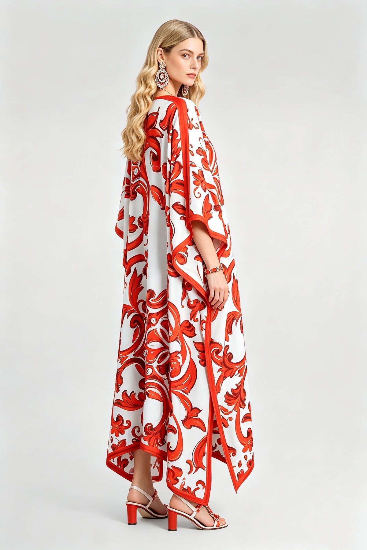 Women Summer Printed Loose Fitting Casual Dress  DestGlow