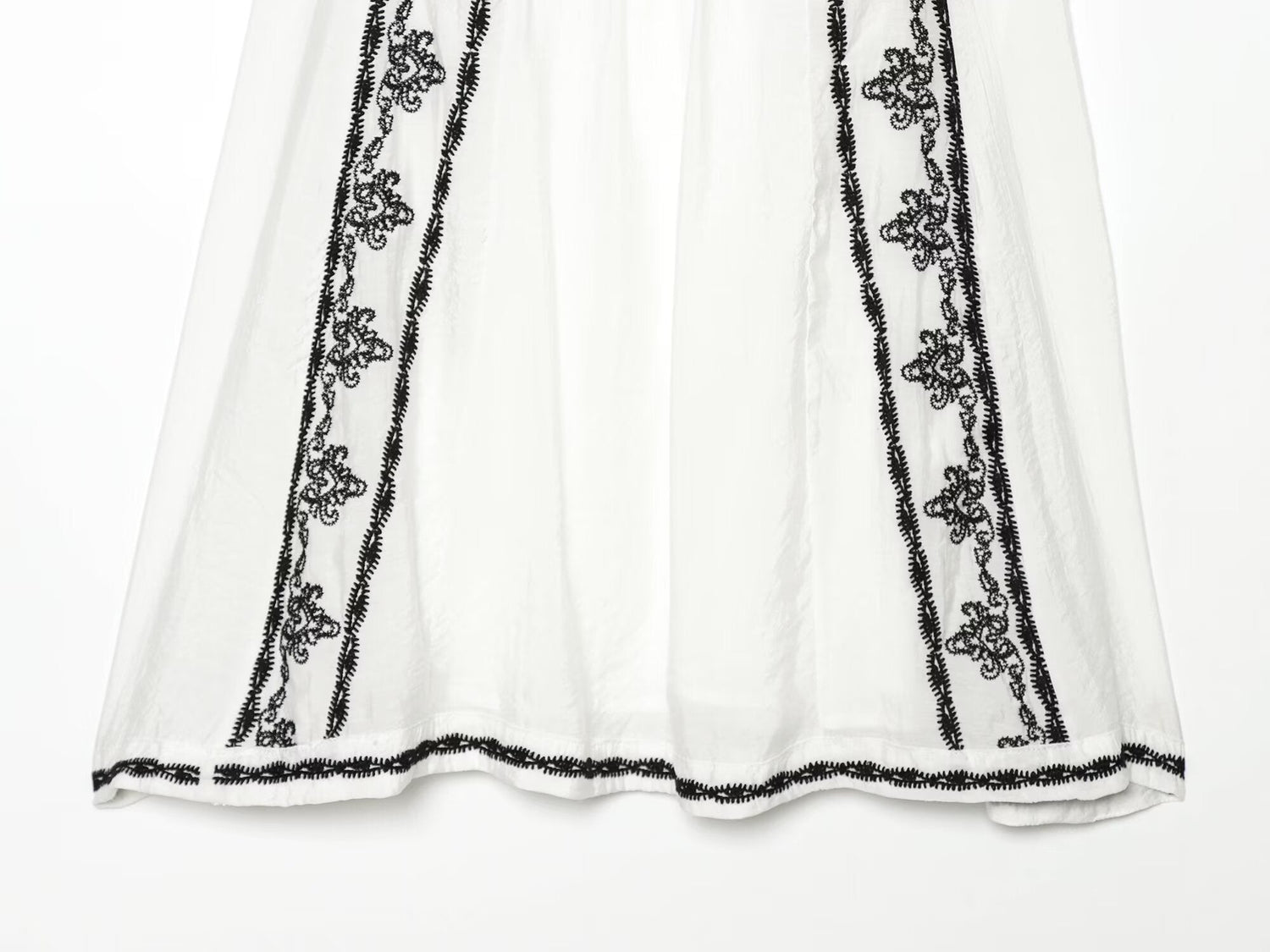 Women Clothing Summer Casual Loose Contrast Color Embroidered Dress  DestGlow
