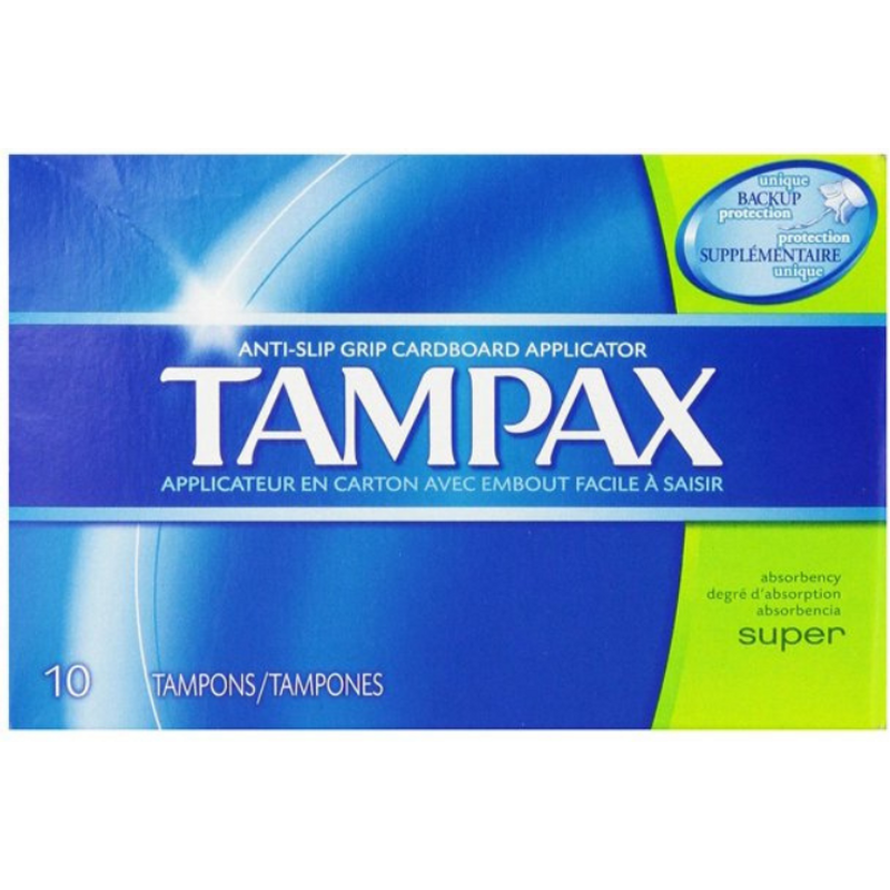 Tampax Cardboard Applicator Tampons Super Absorbency by Pasteur Pharmacy