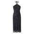 Vintage Leopard Print Halter Spaghetti Straps Dress Women Sexy Big Backless Slim Fit Seaside Holiday Midi Dress  DestGlow