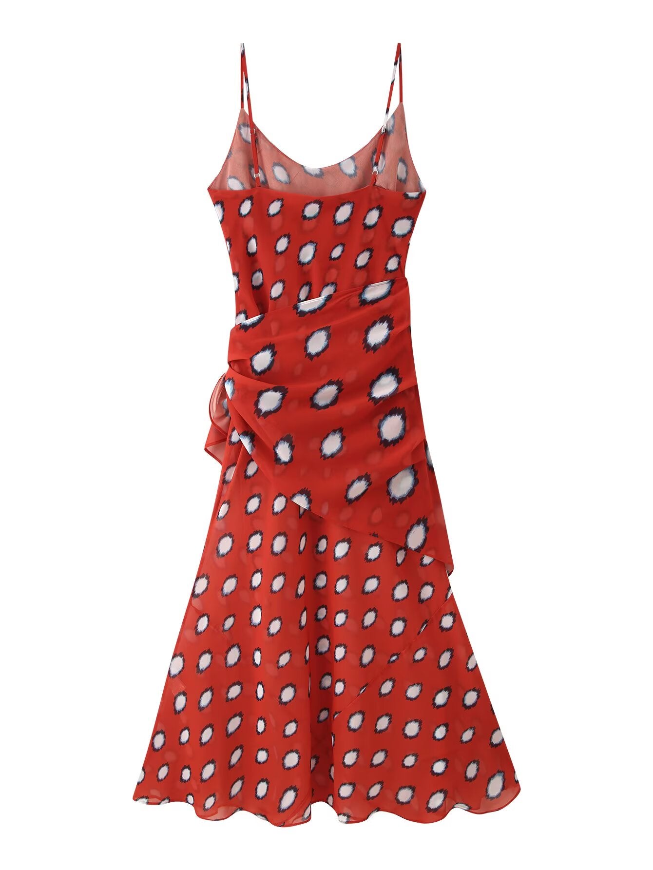 Women Clothing Summer Detachable Triangular Binder Animal Pattern Split Sheath Dress  DestGlow