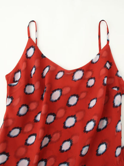 Women Clothing Summer Detachable Triangular Binder Animal Pattern Split Sheath Dress  DestGlow