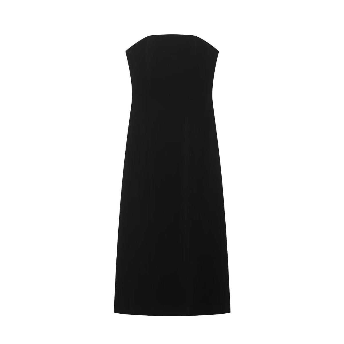 Women Clothing Summer Office High Grade Light Luxury Dress Solid Color Long Dress  DestGlow
