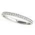 14k White Gold Prong Setting Round Diamond Wedding Band (1/5 cttw) by Bids.com