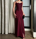 Burgundy Lace Slim Fit Patchwork Evening Maxi Dress Dress Cocktail  DestGlow