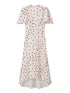 Women Clothing Summer Sweet Niche round Neck Polka Dot Print Stringy Selvedge Dress  DestGlow