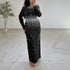 Women Rhinestone Hip Wrapped Dress Light Luxury Dinner Dress  DestGlow