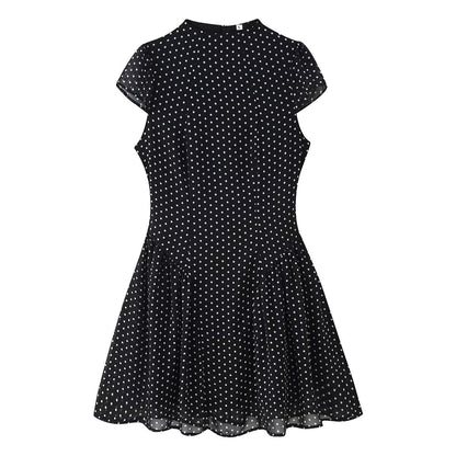 Women Polka Dot Waist Controlled Dress  DestGlow