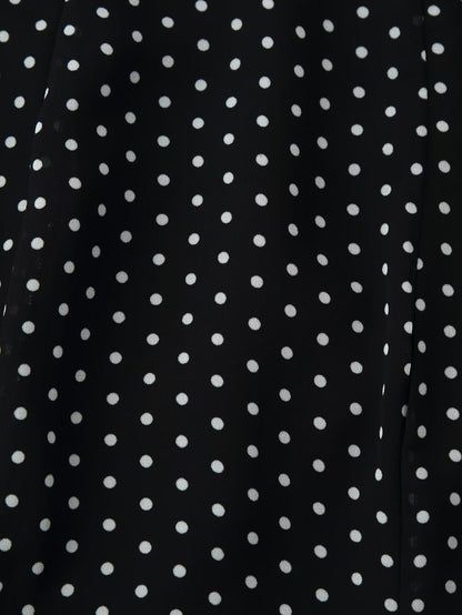 Women Polka Dot Waist Controlled Dress  DestGlow