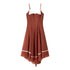Women Office Embroidered Strap Dress  DestGlow