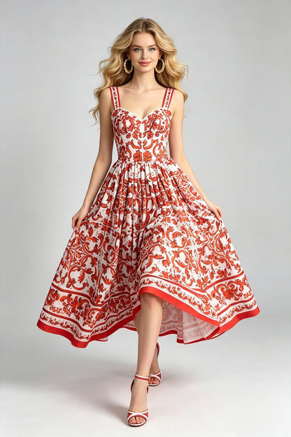 Women Summer Printed Halter Maxi Dress  DestGlow