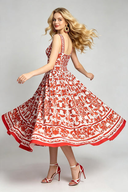 Women Summer Printed Halter Maxi Dress  DestGlow