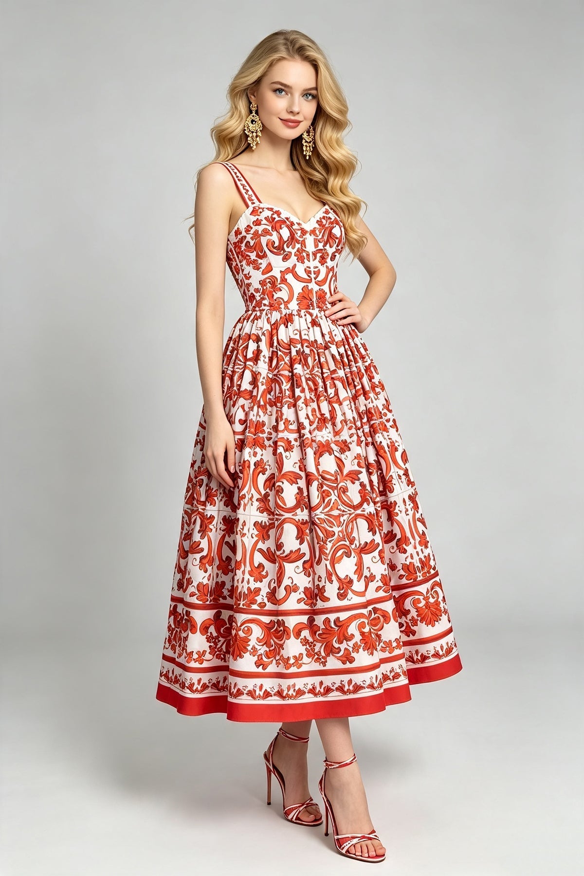 Women Summer Printed Halter Maxi Dress  DestGlow