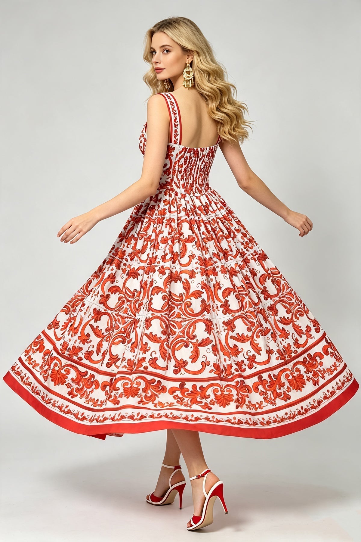 Women Summer Printed Halter Maxi Dress  DestGlow