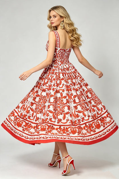 Women Summer Printed Halter Maxi Dress  DestGlow