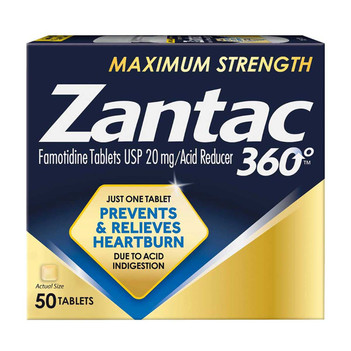 Zantac 360 Tablets 20 Mg Maximum Strength Acid Reducer by Pasteur Pharmacy