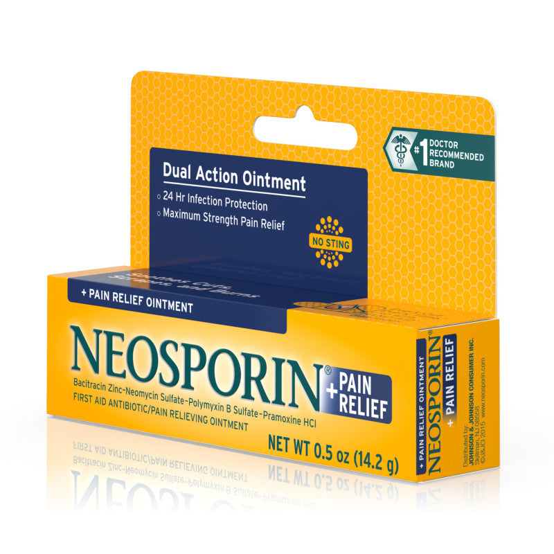 Neosporin Plus Pain Relief Antibiotic Ointment Maximum Strength, 0.5 Oz 