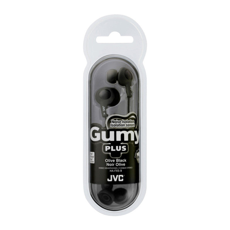 JVC HAFR6B Gumy Plus Earbuds With Remote &amp; Microphone Black by Pasteur Pharmacy