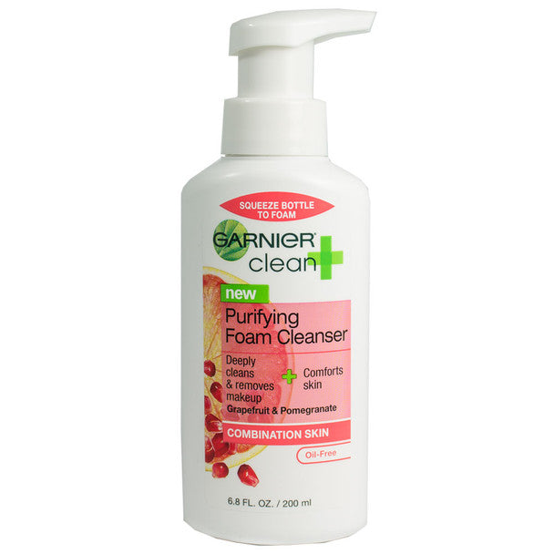 Clean + Garnier Purifying Foam Cleanser For Combination Skin 6.8 Fl Oz by Pasteur Pharmacy
