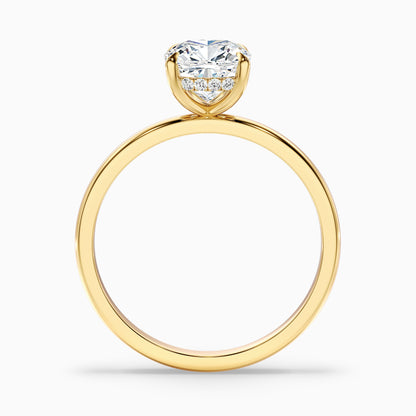 Kyla 4.5 Carat Cushion Cut Hidden Halo Moissanite Diamond Ring in 925 Sterling Silver