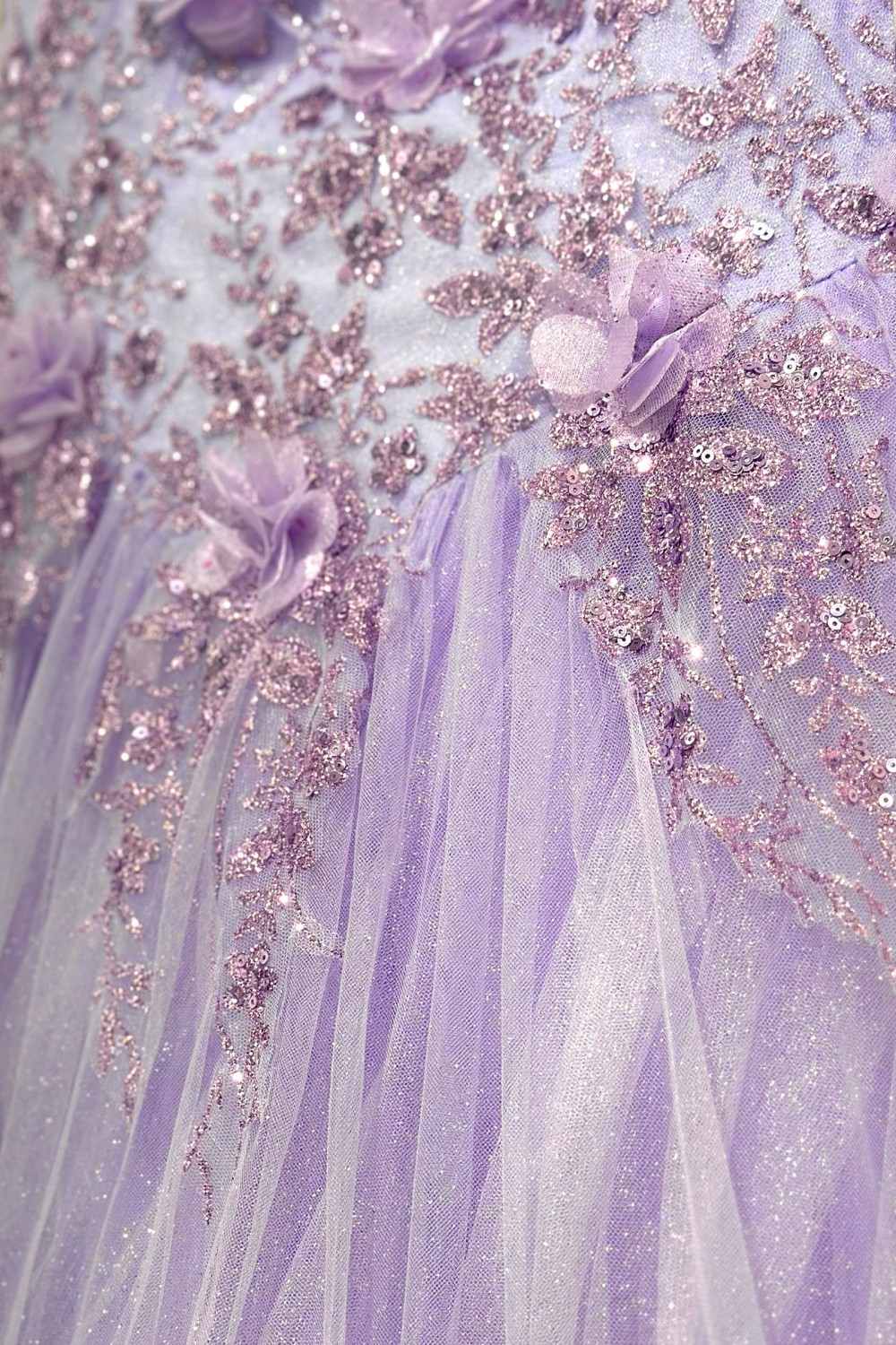 Ladivine 15701 Floral Off the Shoulder A-line Quince Ball Gown by DiscountDressShop