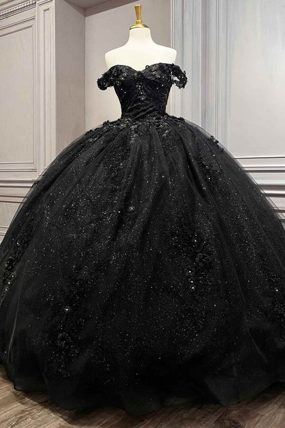 Ladivine 15702 Floral Off the Shoulder Floral Quince Ball Gown by DiscountDressShop
