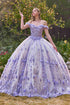Ladivine 15704 Off the Shoulder Quinceanera Floral Ball Gown by DiscountDressShop
