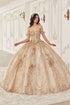 Ladivine 15712 Long Off the Shoulder Corset Poofy Quinceanera Dress by DiscountDressShop